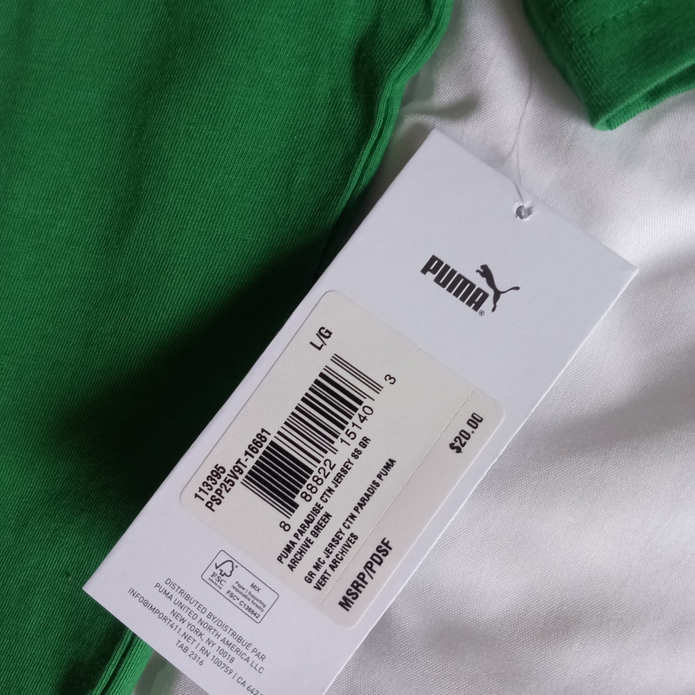 🆕 Youth/ Boys Puma Green and Brown Graphic T-Shirts - Picture 8 of 10